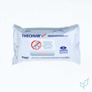 Thechvir Wipes 80 lenços - Peróxido de Hidrogênio
